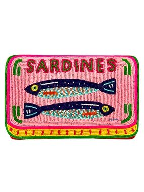 Lily Posh Sardines Clutch, Sardines in Tin Can Crossbody Clutch Bag, Fish